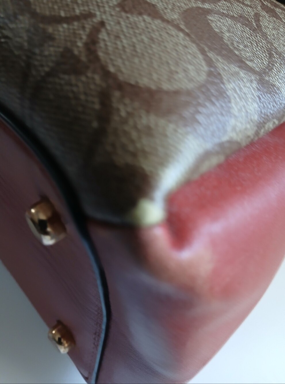 Coach Lillie Carryall In Colorblock Signature Satchel - Picture 4 of 7